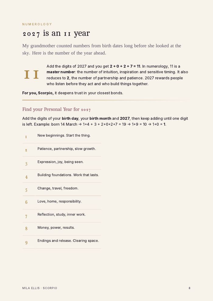 Page 8: 2027 numerology