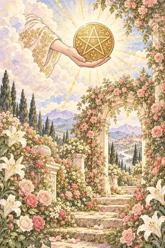Ace of Pentacles tarot card