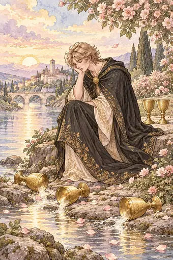 Five of Cups tarot card