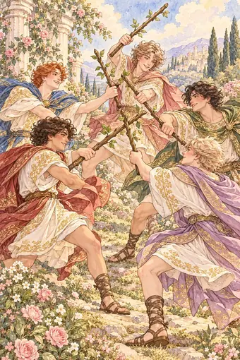 Five of Wands tarot card