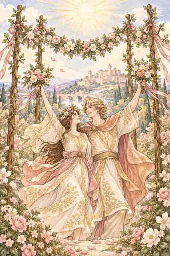 Four of Wands tarot card