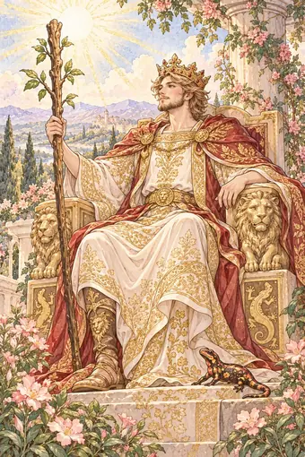 King of Wands tarot card