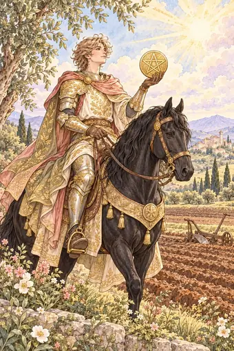 Knight of Pentacles tarot card