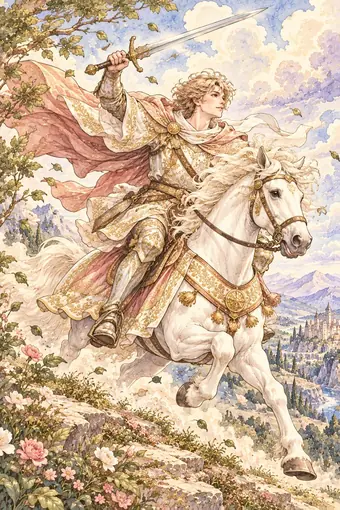 Knight of Swords tarot card