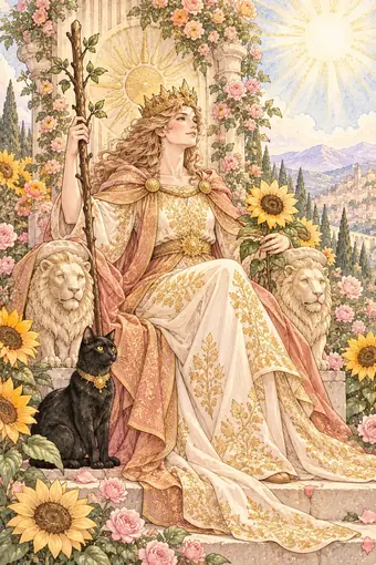 Queen of Wands tarot card