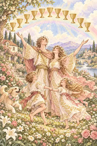 Ten of Cups tarot card
