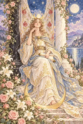 The High Priestess tarot card