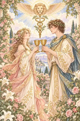 Two of Cups tarot card